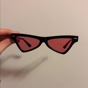 Michael Kors Black Sunglasses with Pink Lenses